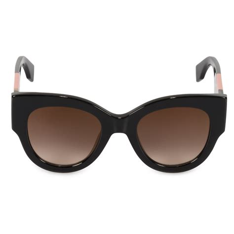 fendi sunglasses frames cat eye|fendi cat eye sunglasses black.